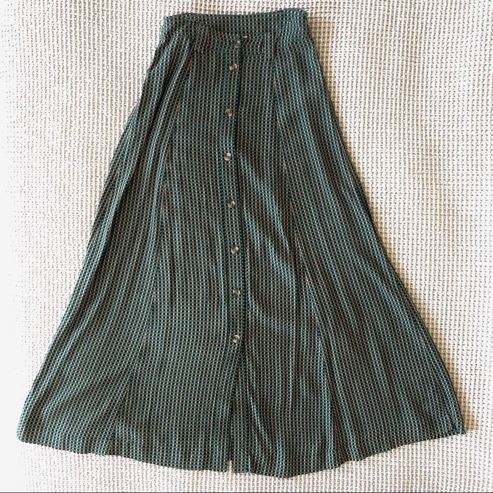 Ganni Printed Crepe Skirt in Tiger’s Eye Size 32